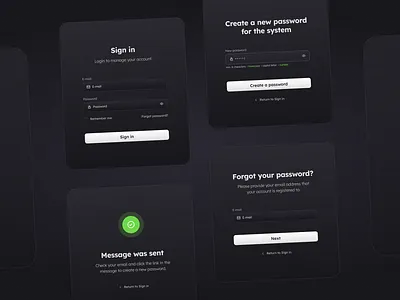 Sign in modals admin panel app b2b design e commerce login password sign in ui uiux ux