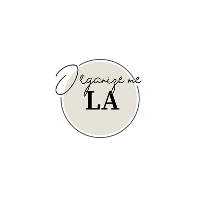 Organize me LA: Clean Minimal Logo