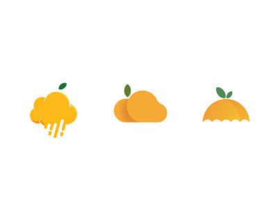 Monsoon Mangoes Logo branding clean creative designflat graphic design logo logodesign mango minimal negativespace rain yellow