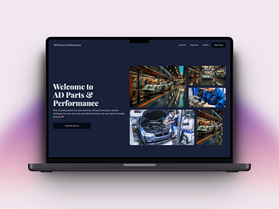 Automotive and Car parts shop - Landing Page Design automotive branding cardesign interface design landingpagedesign productdesign ui uiux ux websitedesign