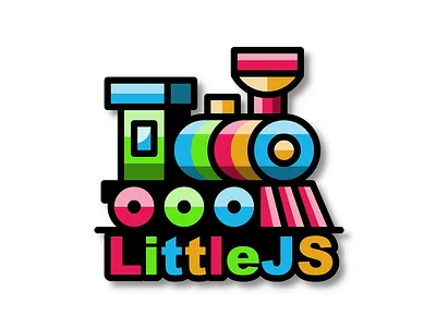 LittleJS Engine Logo abstract logo train