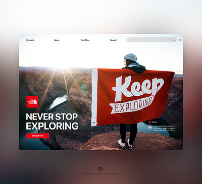 Daily UI Landings argentina design glas joseglas thenorthface ui uiux ux uxui web webdesign