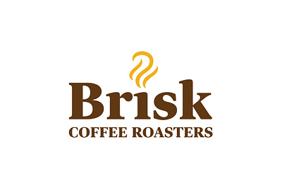 Brisk Coffee Roasters Logo branding coffee logo logo design