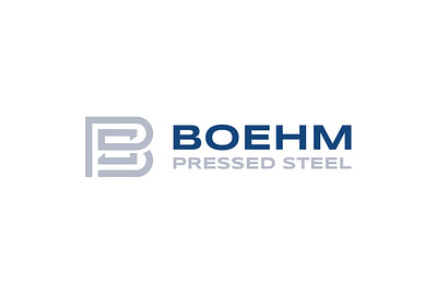 Boehm Pressed Steel Logo branding logo logo design metal steel