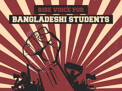 Rise Voice for Bangladeshi Students color image