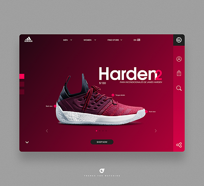 Harden V2 Landing Page argentina design glas joseglas landing page product design ui uiux ux uxui web