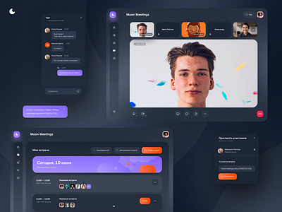 Video Meeting Service. Concept app concept design meeting ui ux video