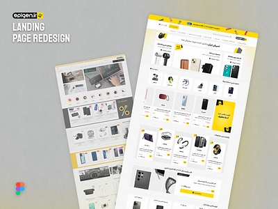 Mobile Accessories & Gadgets E-commerce Company Landing Page accessories ecommerce gadget headphone landing page minimal mobile redesign responsive tablet ui ux web design