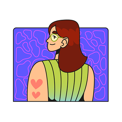 Boring days - 4.1 character design dribbble flat flat design ginger ginger girl girl illustration illustrator new vector