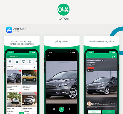 OLX Latam argentina design glas joseglas mobileapp olx ui uiux ux uxui