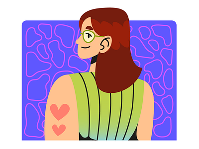 Boring days - 4.2 character design dribbble flat flat design ginger ginger girl girl illustration illustrator new vector