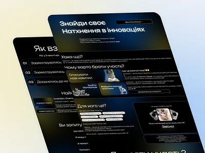 Event Landing page app design ui ux web
