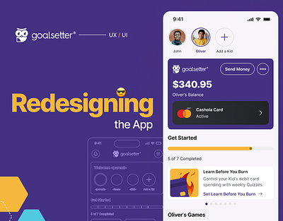 Redesigning Goalsetter argentina design glas goalsetter investing joseglas mobile redesign ui uiux ux uxui