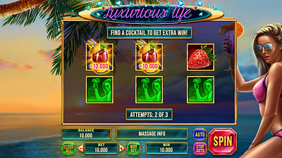 Bonus Round development for the online slot "Luxurious Life" bonus bonus development bonus game bonus round casino art casino design digital graphics gambling gambling art gambling design game art game design game graphics graphic design luxurious slot luxury slot slot art slot design