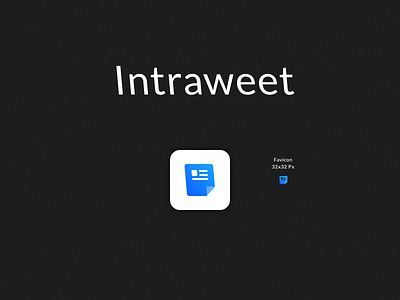 Intraweet App Logo app application brand branding design favicon.ico file folder graphic design illustrator ai intranet lato familuy fonts logo logotype minimalist photoshop psd print designer smiple typo typography ui ux designer