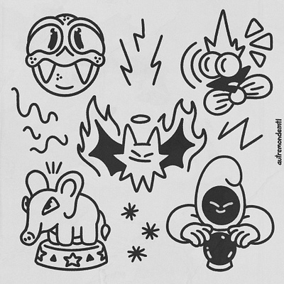 Mini tattoo design flash black and white illustration black and white tattoo bw tattoo cartoon tattoo dark art dark artist digital illustration flashsheet flashsheet design funny tattoo illustrator mini tattoo art mini tattoo design minimalist art minimalist design minimalist illustration minimalist style tattoo design tattoo flashsheet tattoo illustration