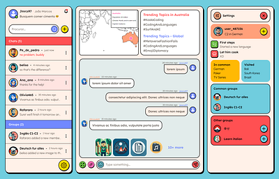 Geo Chat branding brutalism ui ui design