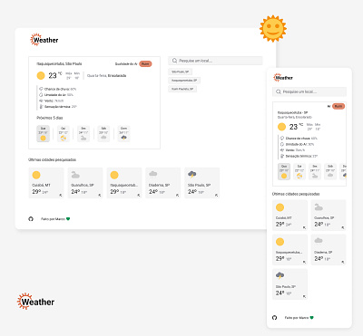 Como está o tempo aí? figma ui weather