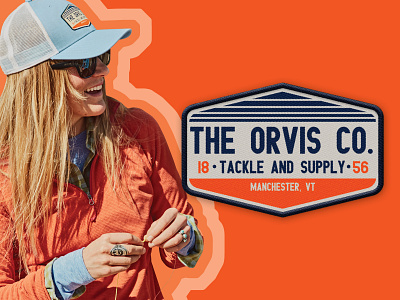 Orvis Rocky River Patch apparel graphics baseball cap branding fly fishing graphic design logo orvis patch