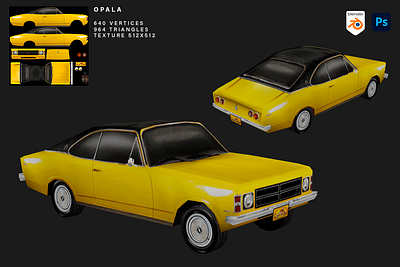 Opala PS1 Style 3d blender opala ps1 retro