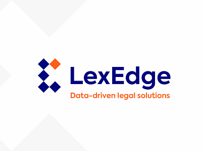 LexEdge, data-driven legal solutions logo design LE monogram analytics attorney corporate law cutting edge data e l law law firm lawyer legal legal counsel letter mark monogram litigation support logo logo design protection services tech technology