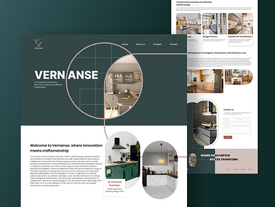 Landing page - Vernanse graphic design landing landing page ui ui design uiux ux webdesign