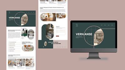 Interior Design Website landing page ui ux webdesign