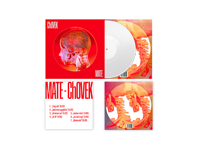 Vinyl cover - ,,ChOVEK" by MATE graphic design illustrator photoshop vinyl vinyl cover vinyl design