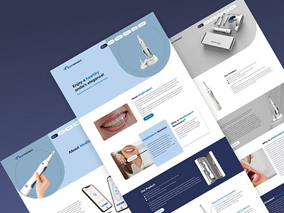 Landing Page - Meditradent design graphic design landing page ui uiux ux webdesign