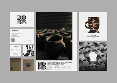 Visual identity for sculpting studio ,,Dodir" (,,touch") branding illustrator photoshop sculpting studio visual identity