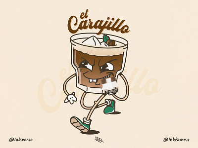 El Carajillo adobe carajillo characterdesign coffee coffeeillustration graphic design procreate