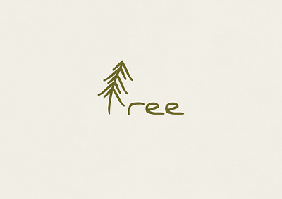 Tree | Typographical Poster graphics illustration nature poster sans serif simple text tree type typography