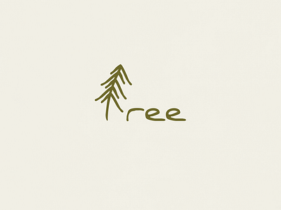 Tree | Typographical Poster graphics illustration nature poster sans serif simple text tree type typography
