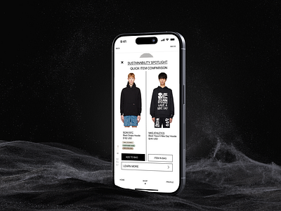 003 SSENSE SUSTAINABILITY APP app branding design fashion graphic design ui ux