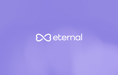 eternal logo design brand identity illustrator infinity logo logo logo design purple logo