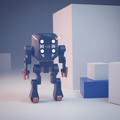 Pixlbot blended 3d modeling blender