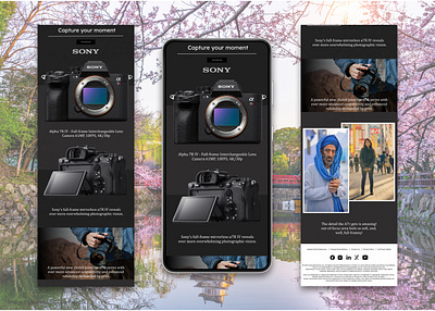 Capture your moment branding camera design e commerce email email design email marketing figma graphic design marketing marketing email design product promo social media marketing sony ui