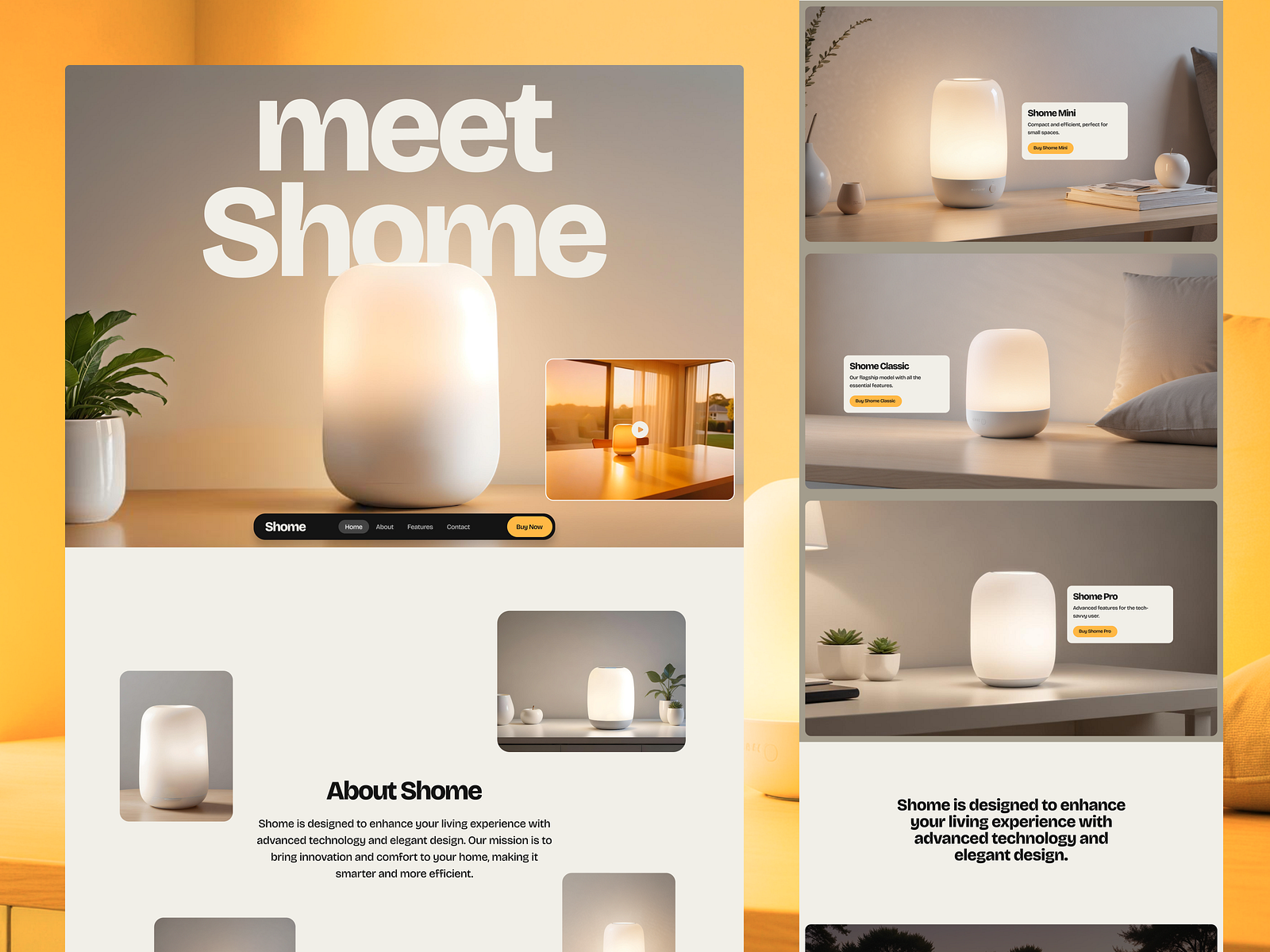 Shome - Smart Home Landing Page by Muhammad Dani Asyrofi for Kretya ...