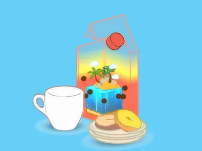 3D Tropical Pineapple 3d animation