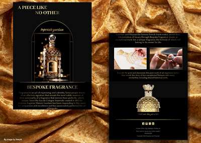 A PIECE LIKE NO OTHER branding design dubai e commerce email email design email marketing design figma graphic design imperiale guerlain. marketing perfume ui website design