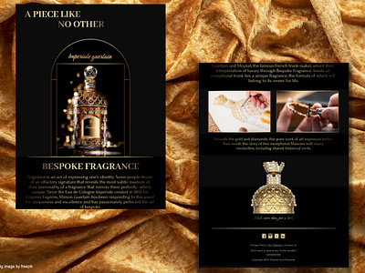 A PIECE LIKE NO OTHER branding design dubai e commerce email email design email marketing design figma graphic design imperiale guerlain. marketing perfume ui website design