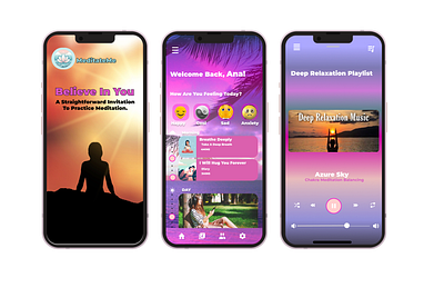 MeditateMe App ui