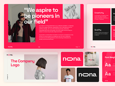 Noona - Brand Guidelines - Company Logo, Our Vision & Mission brandconsistency brandguideline brandidentity branding colorpalette creativedirection designguidelines designinspiration designsystem elegantdesign fashionaesthetic fashionbrand fashiondesign fashionindustry fashionstyleguide imageryguidelines logodesign styleguide typography visualidentity