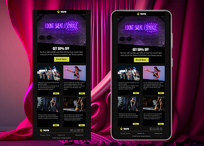 THEGYM - Fitness Comes First - branding design e commerce email email design email designs email marketing figma fitness graphic design gym illustration layout logo marketing marketing emails social media marketing thegym web layout website