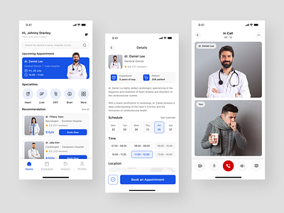 Medica - Telemedicine App clinic consultation doctor doctor app doctor appointment doctor booking health healthcare healthcare app hospital medical medical app medical mobile app medical record telemedicine telemedicine app ui ux wellness