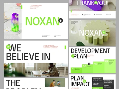 Noxan - Company Presentation Deck after effects animation company deck design graphic design keynote management motion graphics pitch presentation slides tech