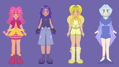 Starpop Showdown Sprite Tests character design design game design