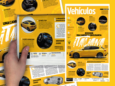 Diseño Editorial (Maserati/Articulo). branding editorial graphic design