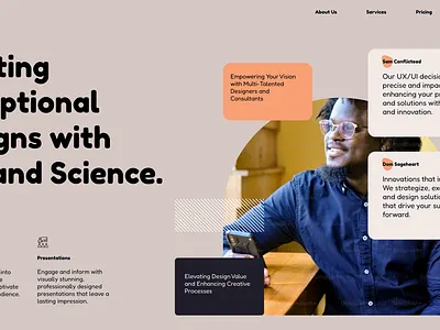 Hero section concept design concept design creative graphic design hero section ui