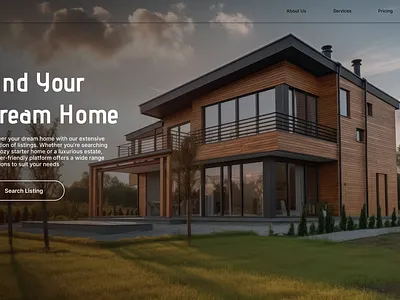 Real-estate Hero Section design concept concept design hero hero inspiration hero section design inspiration real estate desing ui